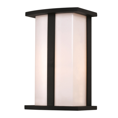 Trans Globe Lighting 40290 BK Chime 10" Outdoor Black Contemporary Pocket Lantern